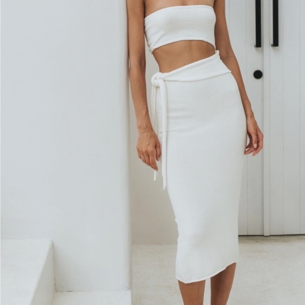 Tann Line Kimee Dress in Off White